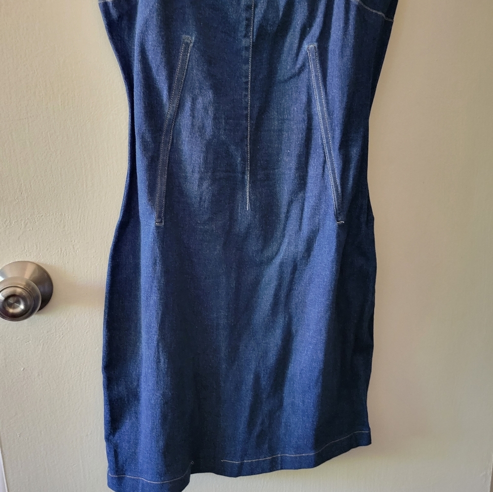 Denim Brass Dress - Picture 2 of 7